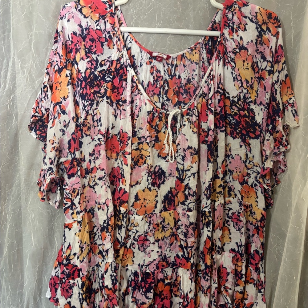 Joe Boxer Multicolor Floral Blouse